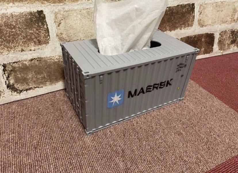 コンテナ　ティッシュケース 組み立て式 マースク - MAERSK ガレージ_画像8