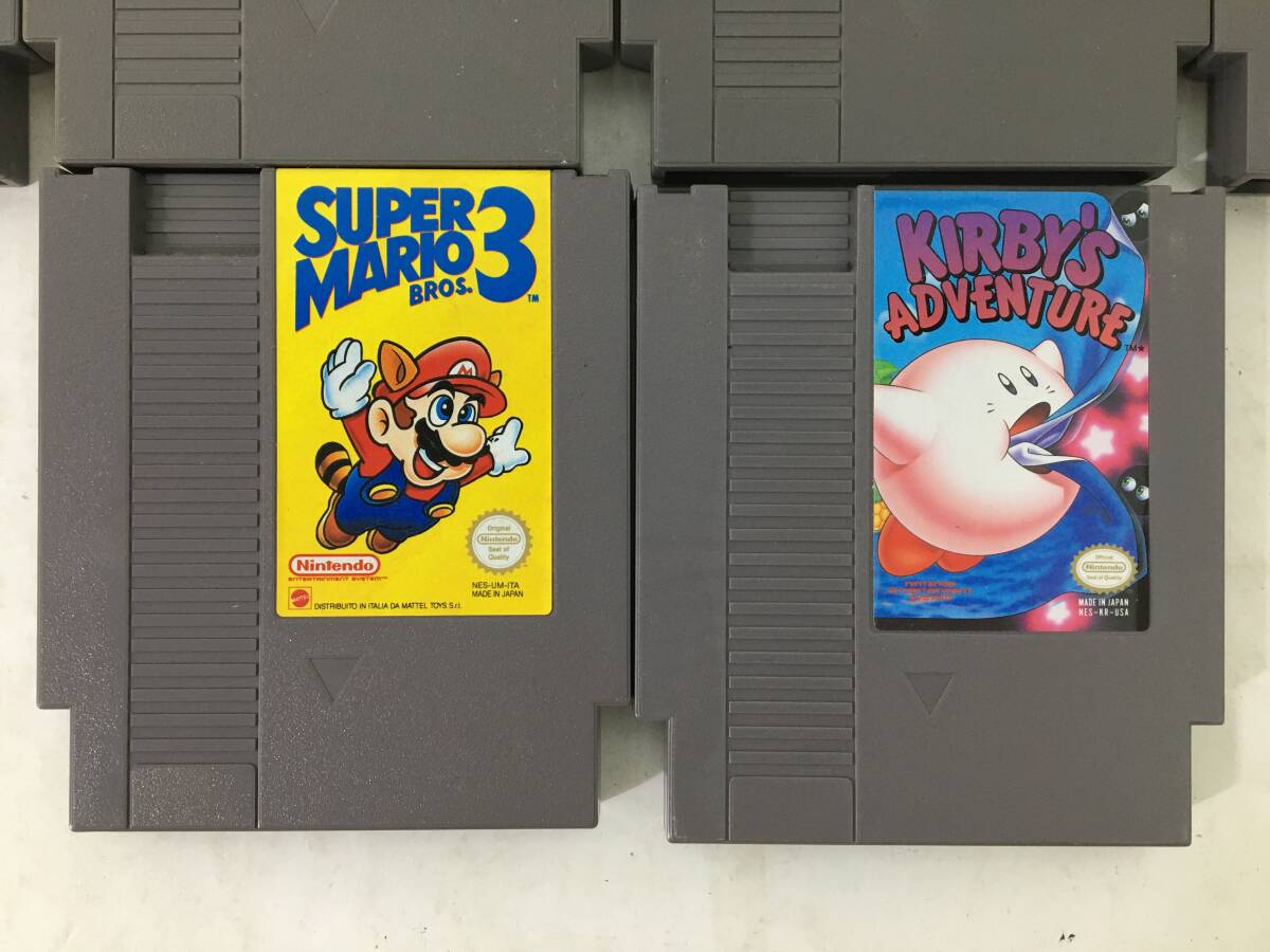 ★☆Y973 NES 海外版 FC ファミコン ソフト 10本 まとめ売り MECHANIZED ATACK SUPER MARIO BROS. 3 KIRBY'S ADVENTURE JURASSIC PARK Hook_画像4