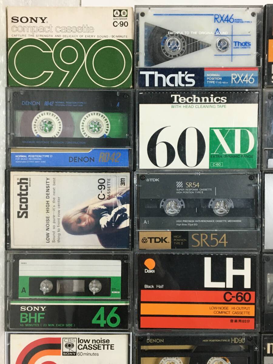 ★☆ク085 中古 カセットテープ 大量 まとめ 800本 セット SONY TDK maxell DENON Scotch BASF National Lo-D Technics Daiei That's AIWA_画像5