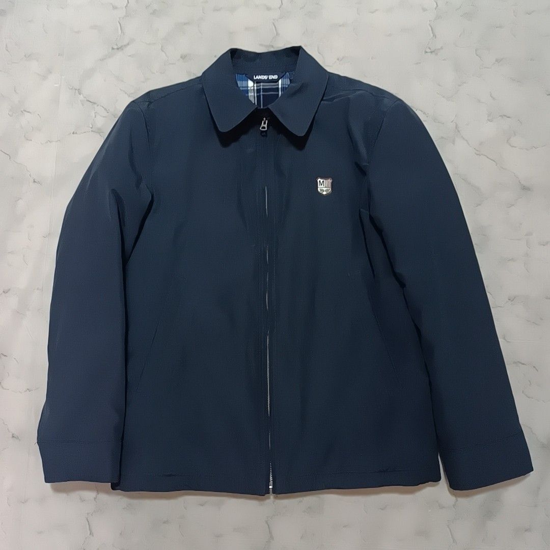 LAND'S END ランズエンド スウィングトップ ブルゾン ネイビー S LAND'S END ランズエンド スウィングトップ ブルゾン ネイビー S