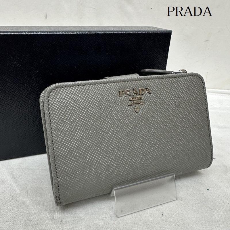プラダ サフィアーノ 二つ折り 財布 1ML225 財布 財布 - 灰 / グレーの画像1