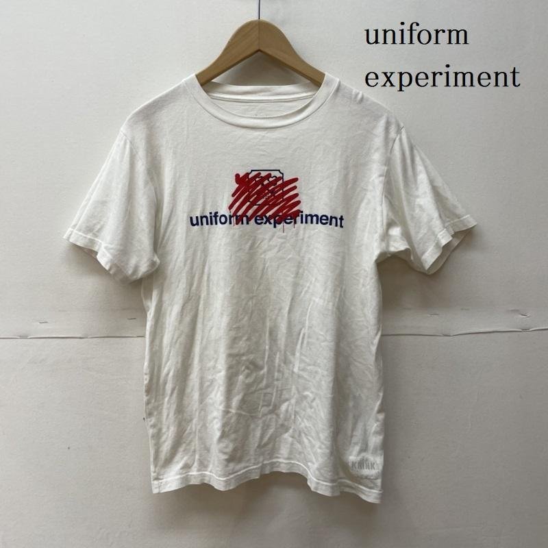 ユニフォームエクスペリメント White Line ロゴ プリント Tシャツ Tシャツ Tシャツ 1 白 / ホワイト_画像1