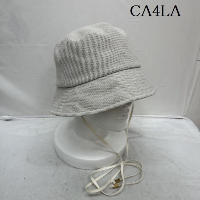 カシラ DENTE 5 バケットハット あご紐付き サイズ調整可能 SHK01039 帽子 帽子 FREE アイボリー / アイボリーの画像1