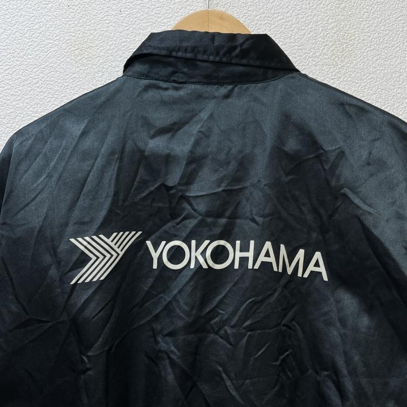 古着 YOKOHAMA ヨコハマ ロゴ ナイロン 襟付き スタジャン ジャケット、上着 ジャケット、上着 FREE 黒 / ブラック_画像2