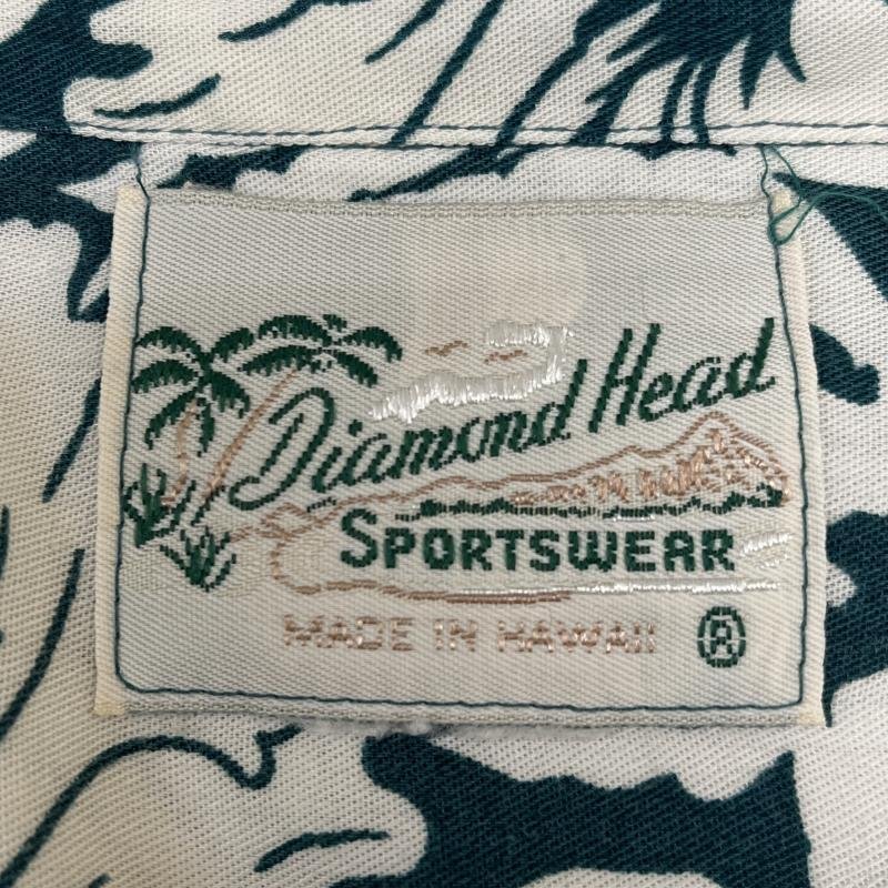 古着 Diamond Head ダイアモンドヘッド ハイビスカス 花 総柄 USA HAWAII製 ハワイアン アロハ シャツ、ブラウス シャツ、ブラウス_画像9