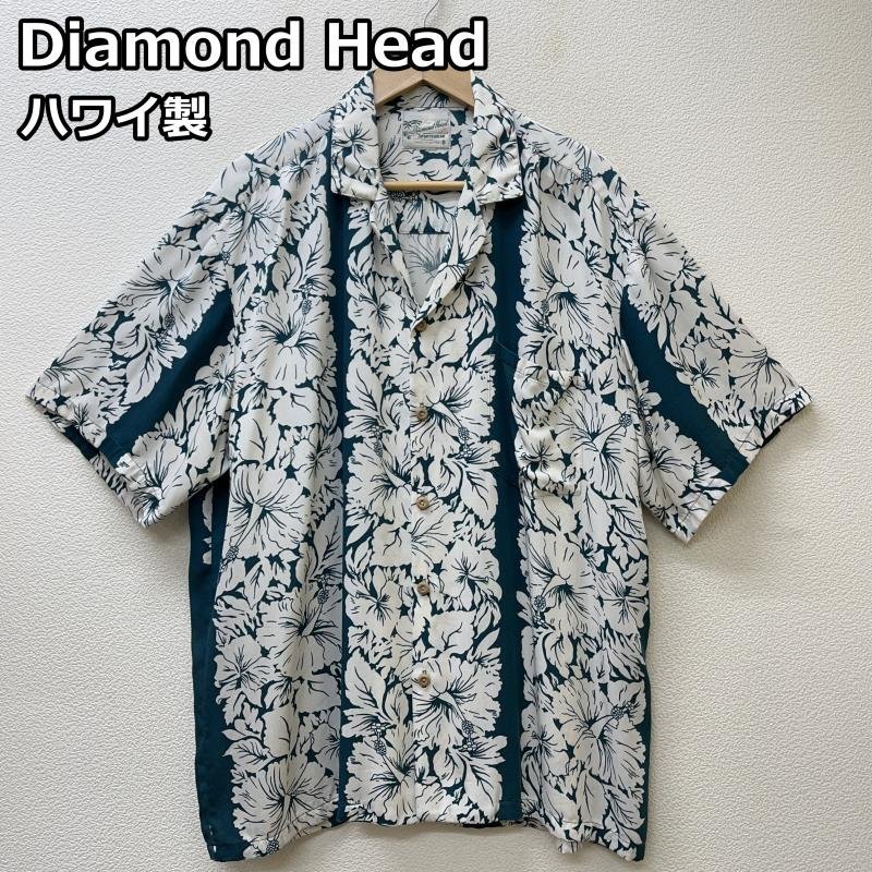 古着 Diamond Head ダイアモンドヘッド ハイビスカス 花 総柄 USA HAWAII製 ハワイアン アロハ シャツ、ブラウス シャツ、ブラウス_画像1