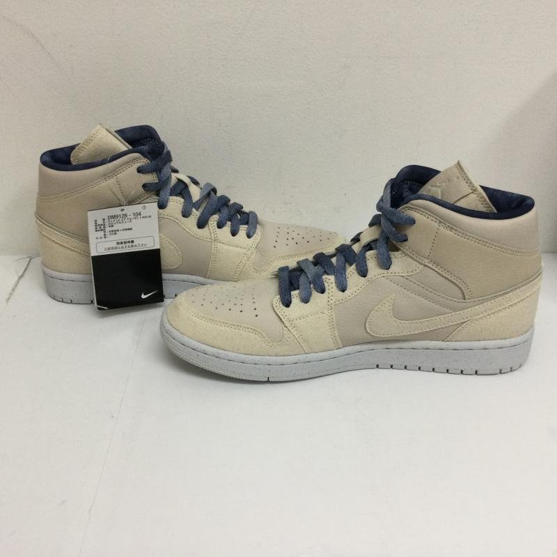 ナイキ DM9126-104 WMNS AIR JORDAN 1 MID SE エア ジョーダン 1 ミッド キャンバス タグ・箱付 スニーカー 27.5cm ロゴ、文字_画像6