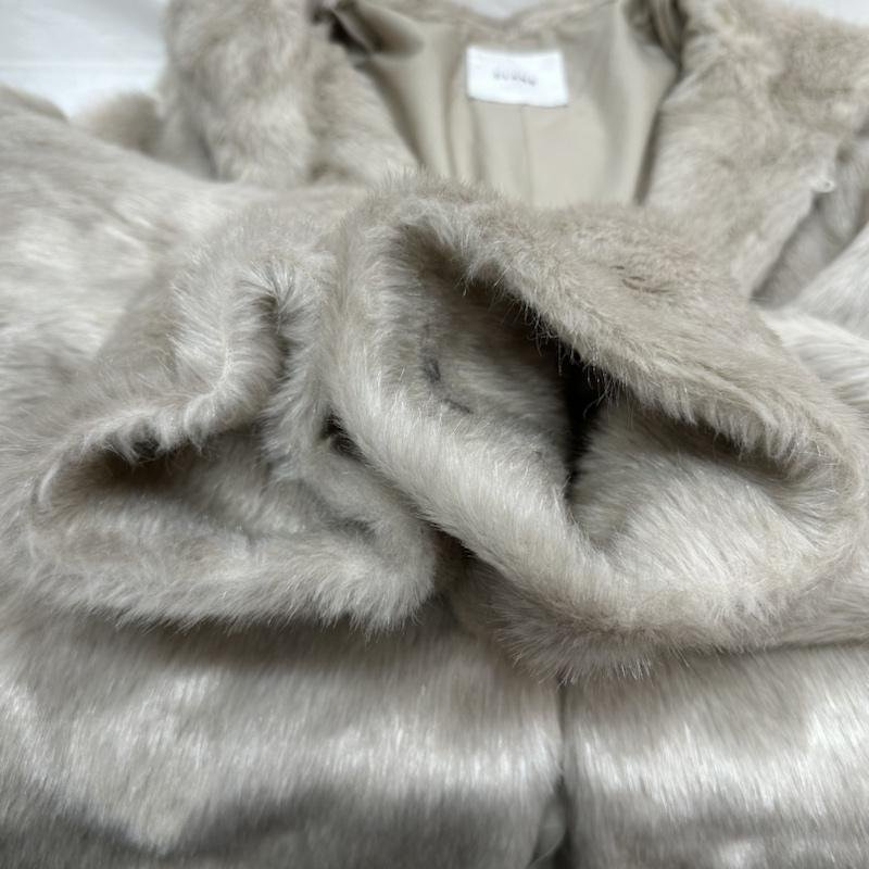 klane hood fur coat HOOD FUR COAT coat coat 1 ash / gray 