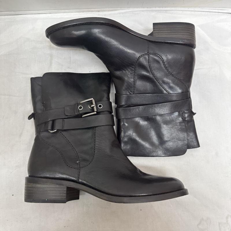  Coach A7542 leather boots boots boots US:7.5 black / black 