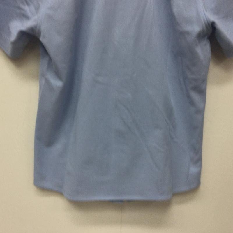 フレッドペリー F1414 鹿の子 ボタンダウン 半袖シャツ フルオープン ポロシャツ ワンポイント刺繍 609 M 青 / ブルー_画像6
