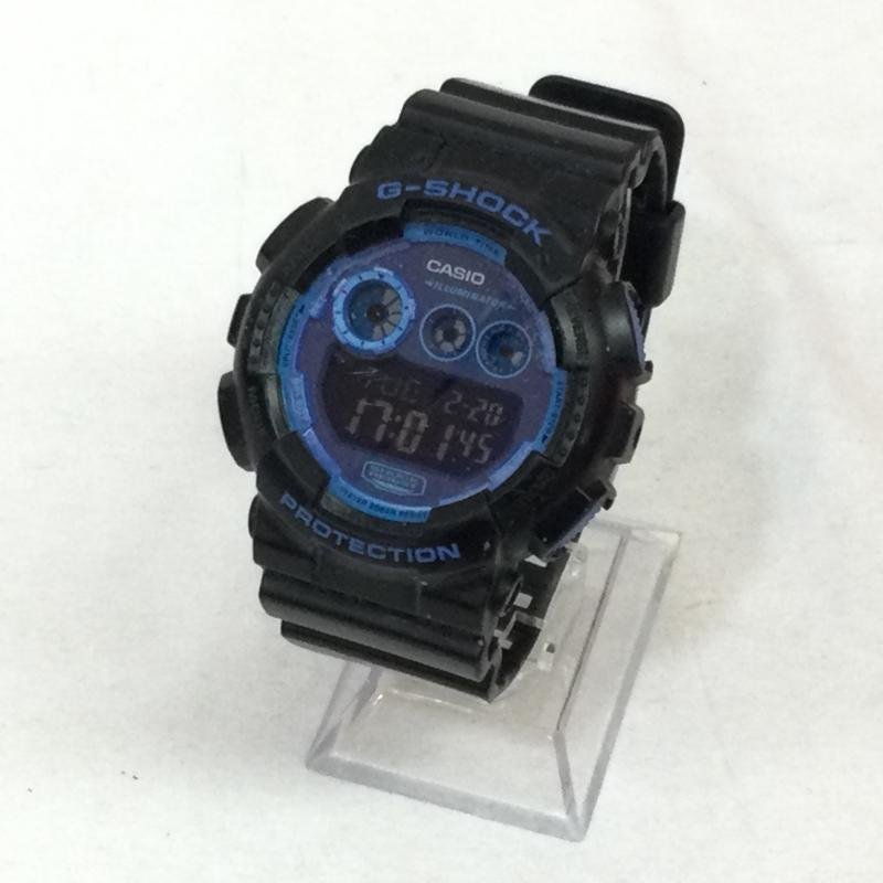 ジーショック GD-120N-1B2 カシオ Gショック ネオンカラー 腕時計 腕時計 - 黒 / ブラック X 青 / ブルー