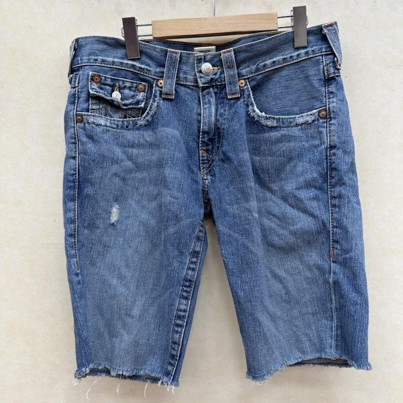 Истинный Reli -John Ido обработка джинсовая половина брюк. 31 дюйм