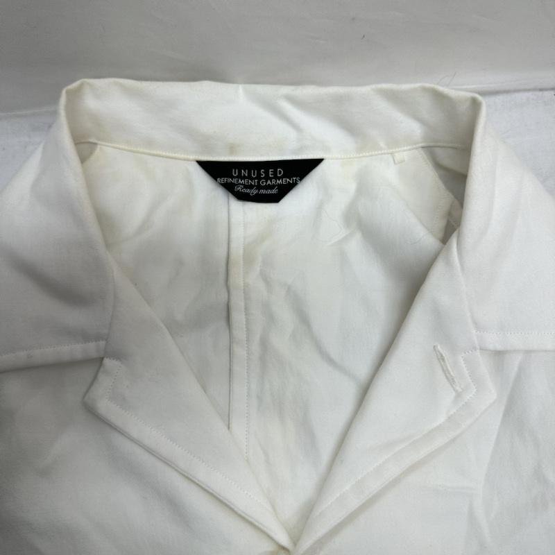 アンユーズド US1745 オープンカラー 長袖 シャツ シャツ、ブラウス シャツ、ブラウス 3 白 / ホワイト_画像4