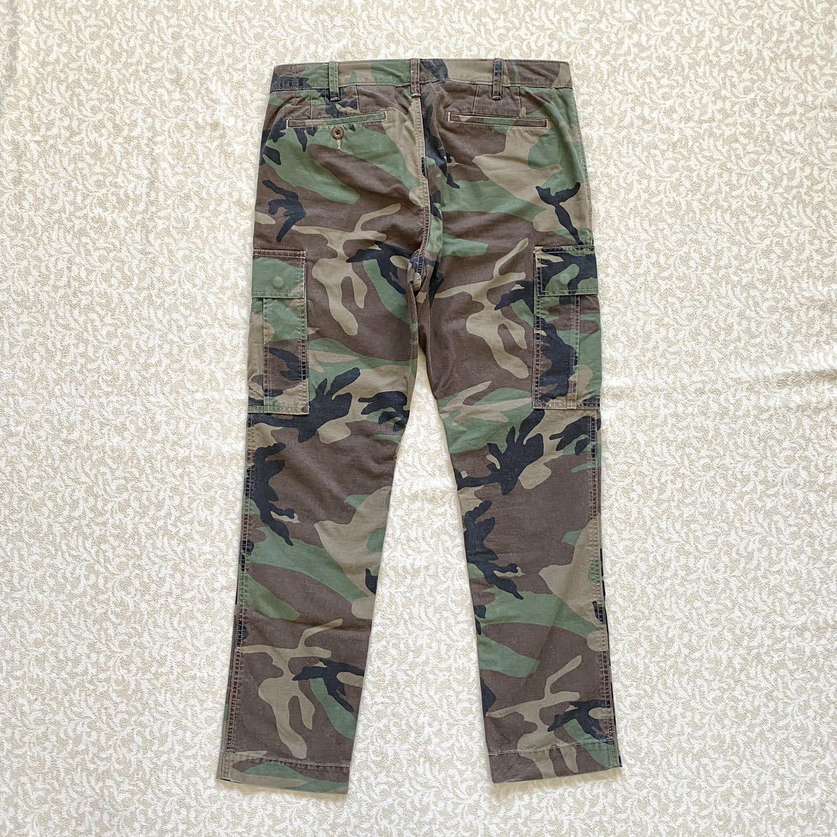 【1スタ！】POLO Ralph Lauren カーゴパンツ 迷彩 カモ ラルフローレン travis scott 着_画像3