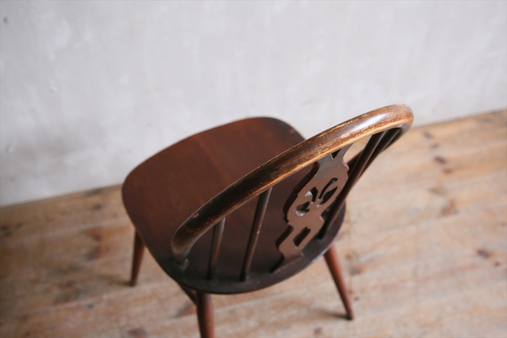 英国アンティーク◇ERCOLアーコールチェア/木製ウィンザー椅子/ダイニングイス/店舗什器ディスプレイ/イギリスビンテージヴィンテージ家具_画像8