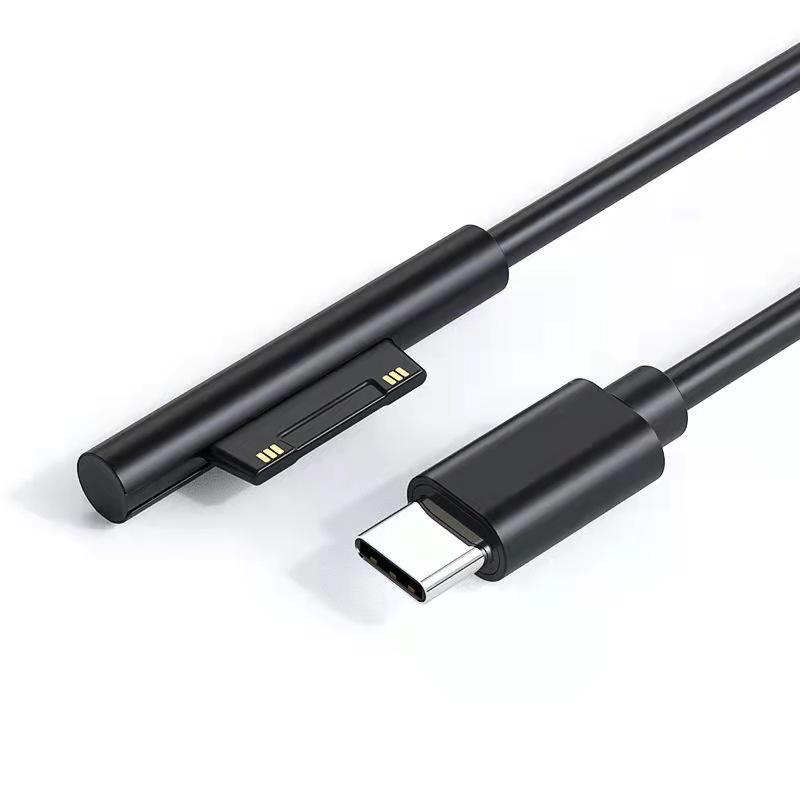 Surface 充電ケーブル PD高速充電 USB-C to Surface 0.2m ケーブル Type-C マイクロソフト Surface Pro/Go/Laptop/Book 対応