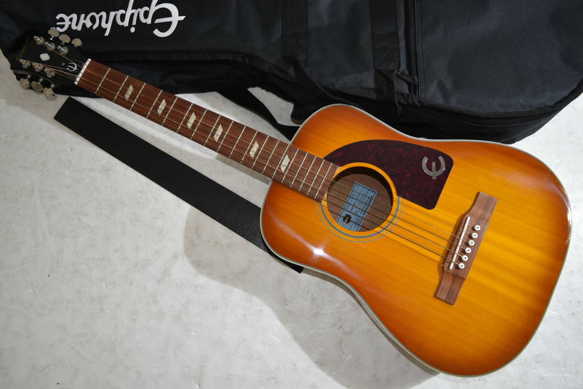 47Ldd 【中古品】 Epiphone FT19 Lil Tex ミニアコースティックギター ミニギター アコギ エピフォン ソフトケース付きの画像1