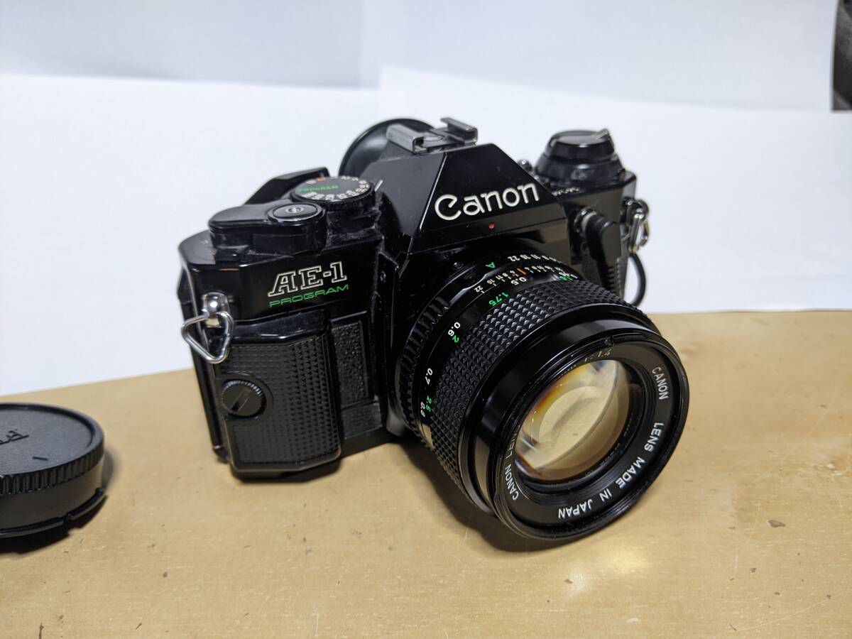 シャッター/露出計動作品 Canon AE-1 Program New FD 50mm f/1.4 付き_画像2