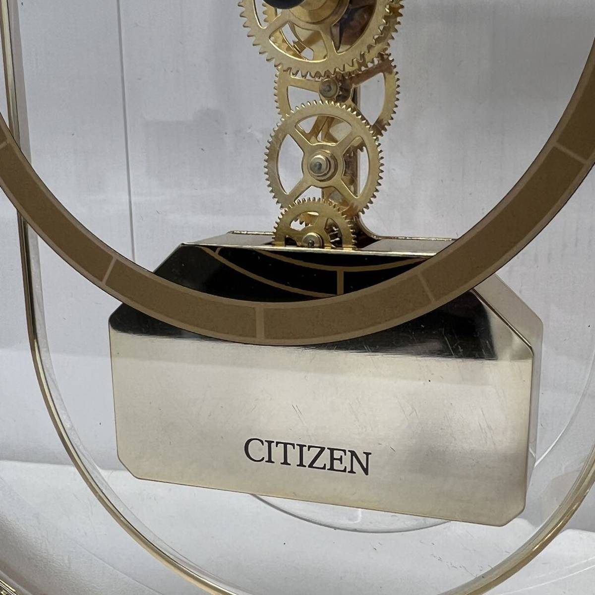 ★CITIZEN シチズン クォーツ 置時計 スケルトン ★1,000円〜_画像6