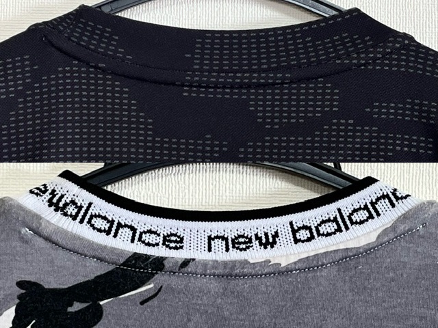 new balance★ニューバランス◇NBT.C. リ二アライン/半袖機能 Tシャツ [JMTP9262/JMTP0206] M 2枚セット 美品 ＊メンズ_画像7