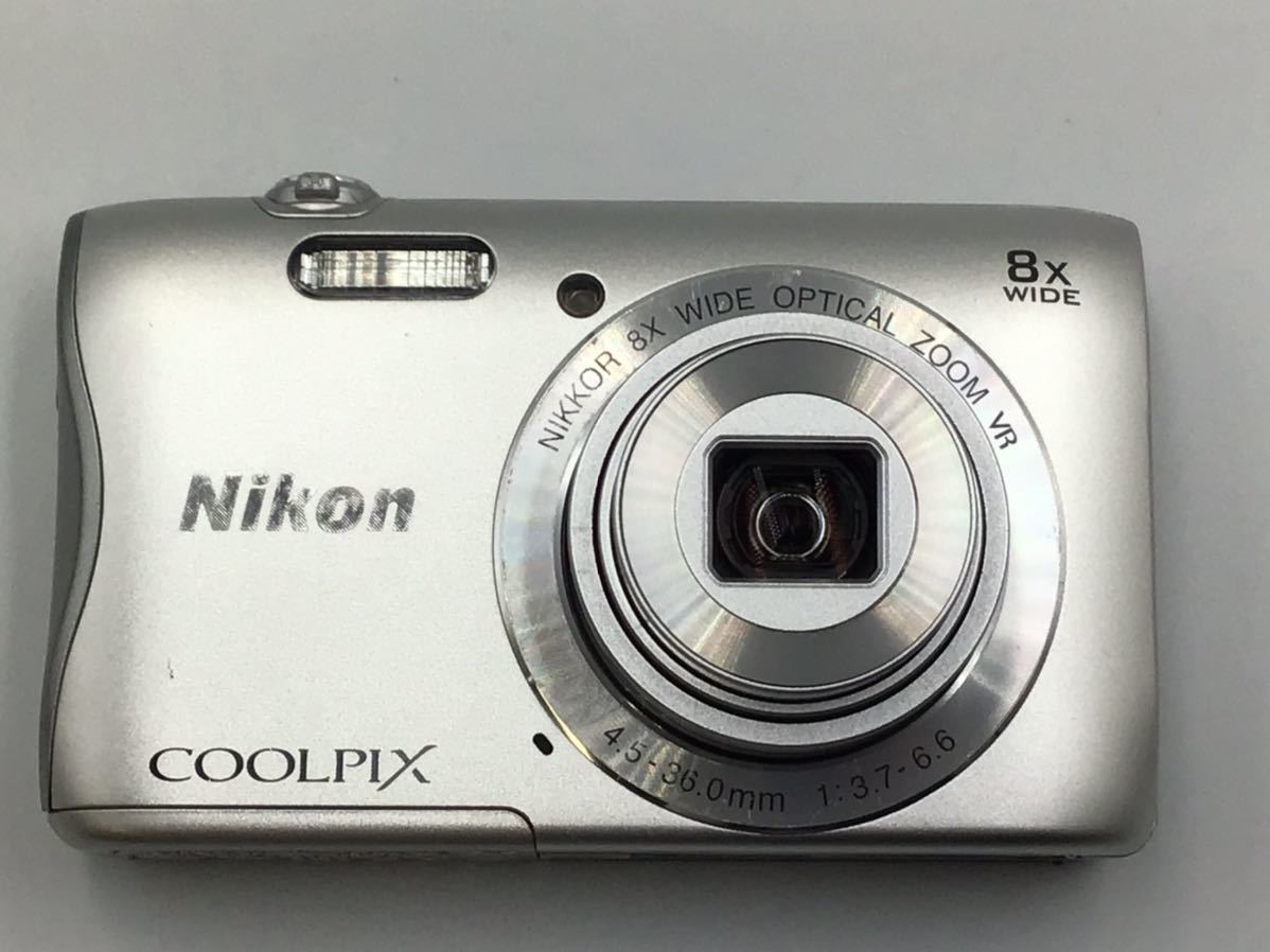 34657 【動作品】 Nikon ニコン COOLPIX S3700 コンパクトデジタルカメラ バッテリー付属 _画像2