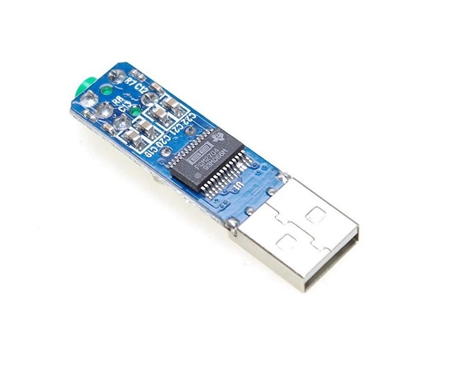 高音質DAC PCM2704チップ搭載 送料84円 DAコンバーター (USB DAC パソコン オーディオ サウンド PC デジタル アナログ 変換）(1)_画像2
