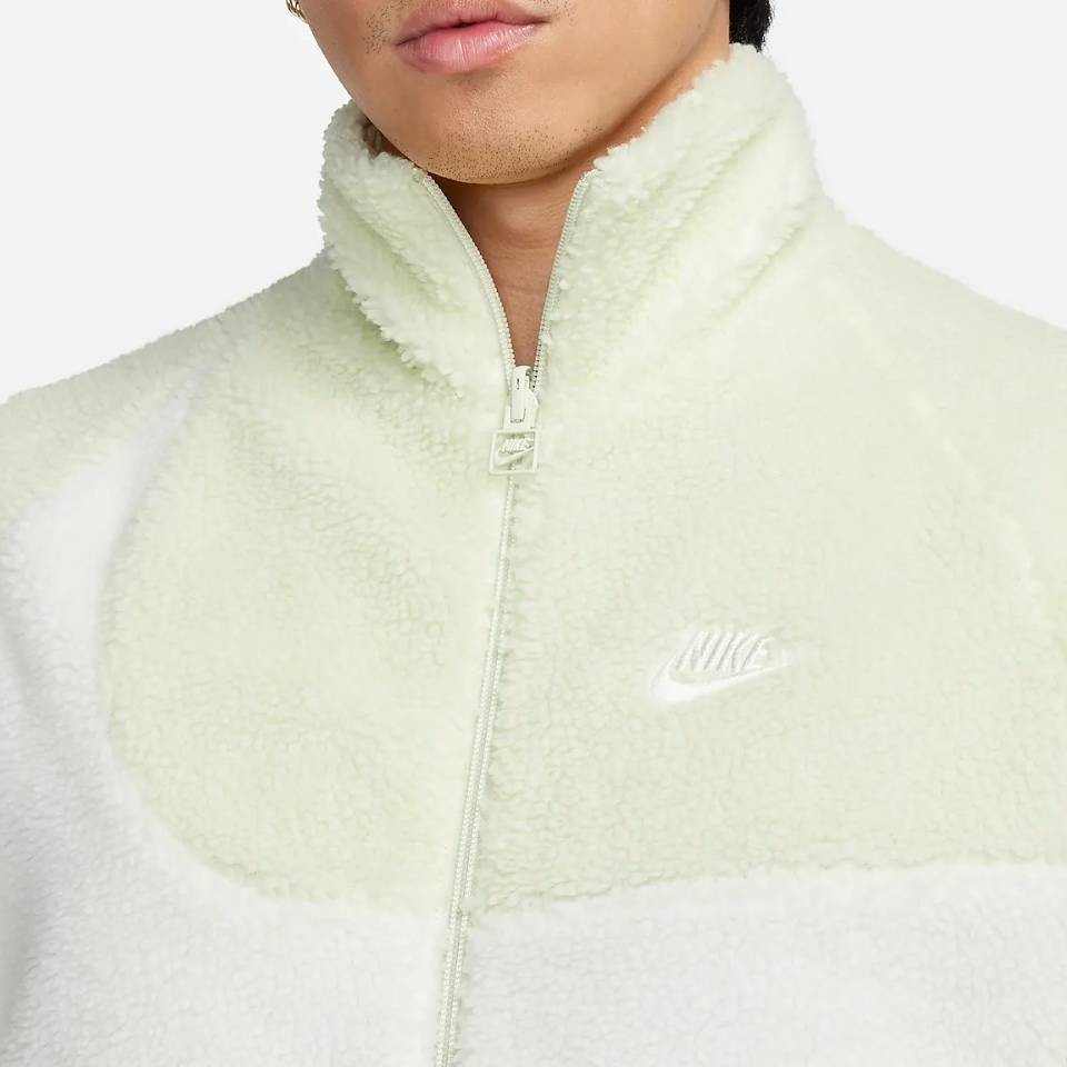 [新品] Nike ナイキ ボアジャケット リバーシブル ナイロンジャケット フルジップ Big Swoosh ビッグスウッシュ 2XLサイズ_画像4