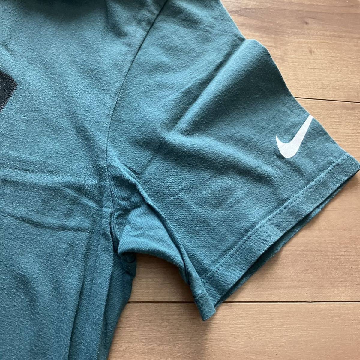 NIKEナイキ 半袖Tシャツ 緑 ターコイズ アメカジ古着◆メンズM_画像5