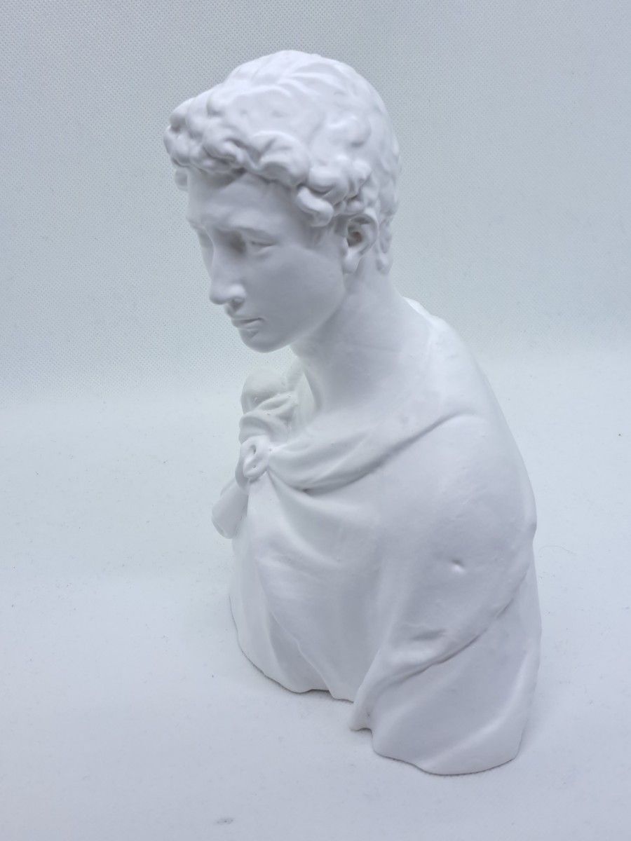 石膏像　デッサン　ジョルジョ　ホワイト　インテリア　彫刻　置物　レジン