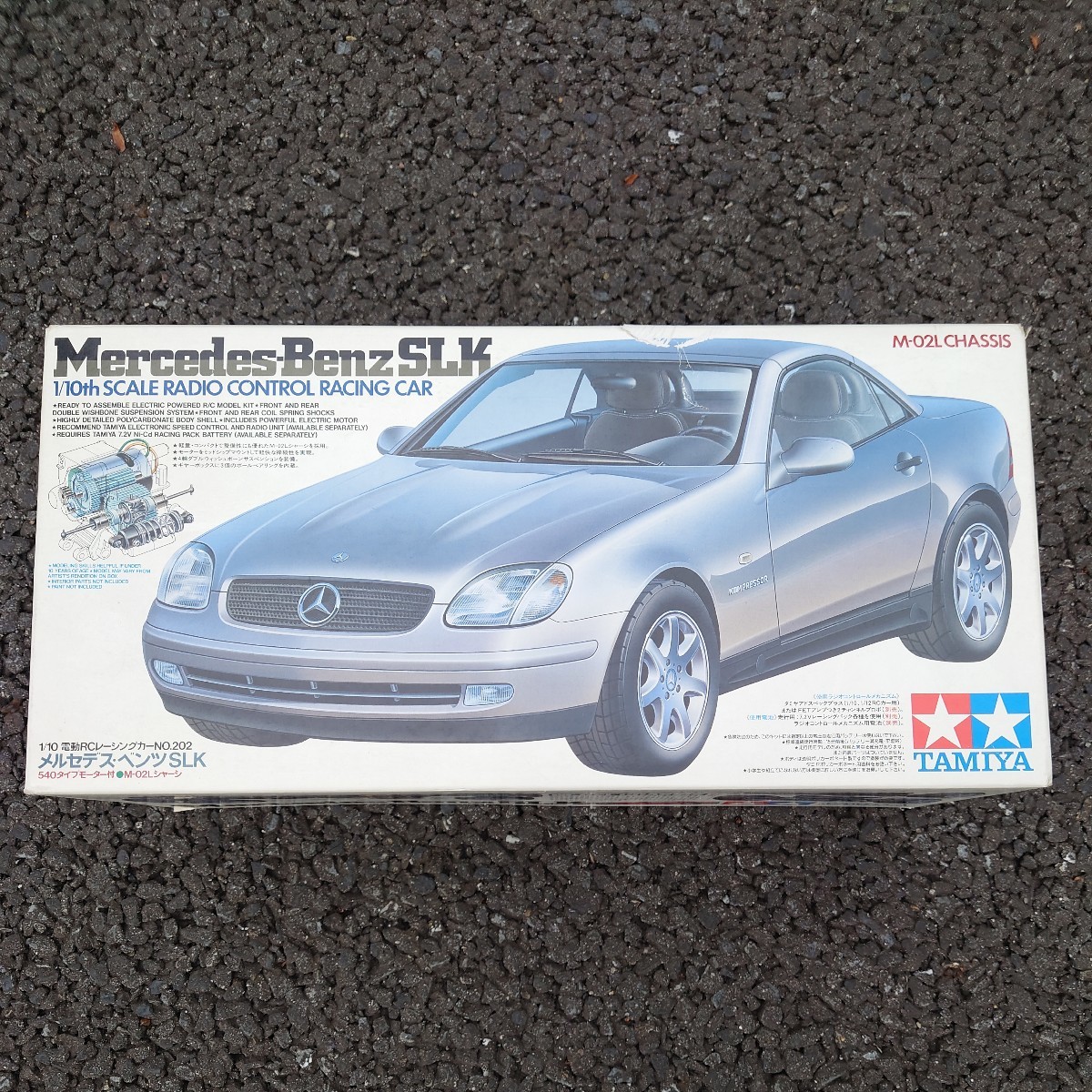 蔵出し　絶版　タミヤ 1/10 電動RC メルセデス ベンツ SLK M-02Lシャーシ Mercedes-Benz　SLK　 ITEM.58202_画像1