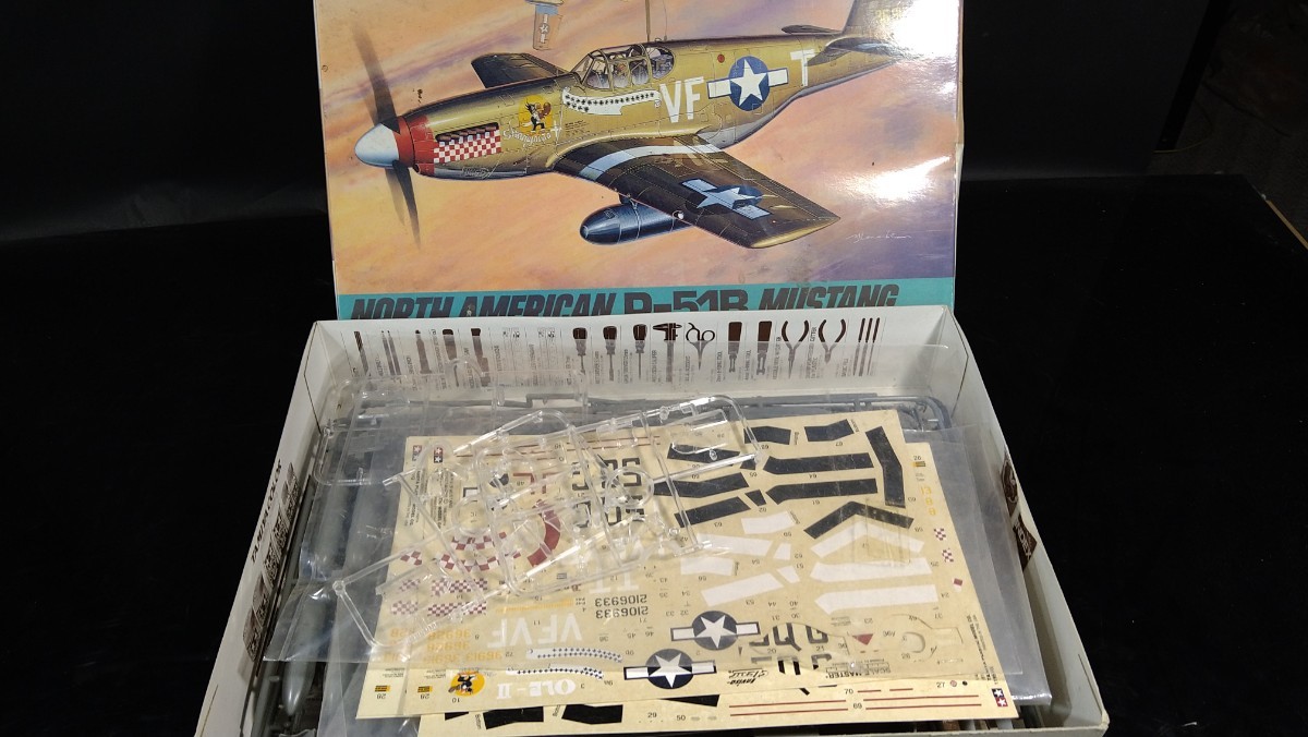 タミヤ/ハセガワ1/48 P-51B/D x4セット ジャンク扱い_パーツ不揃いデカールも使えるか不明