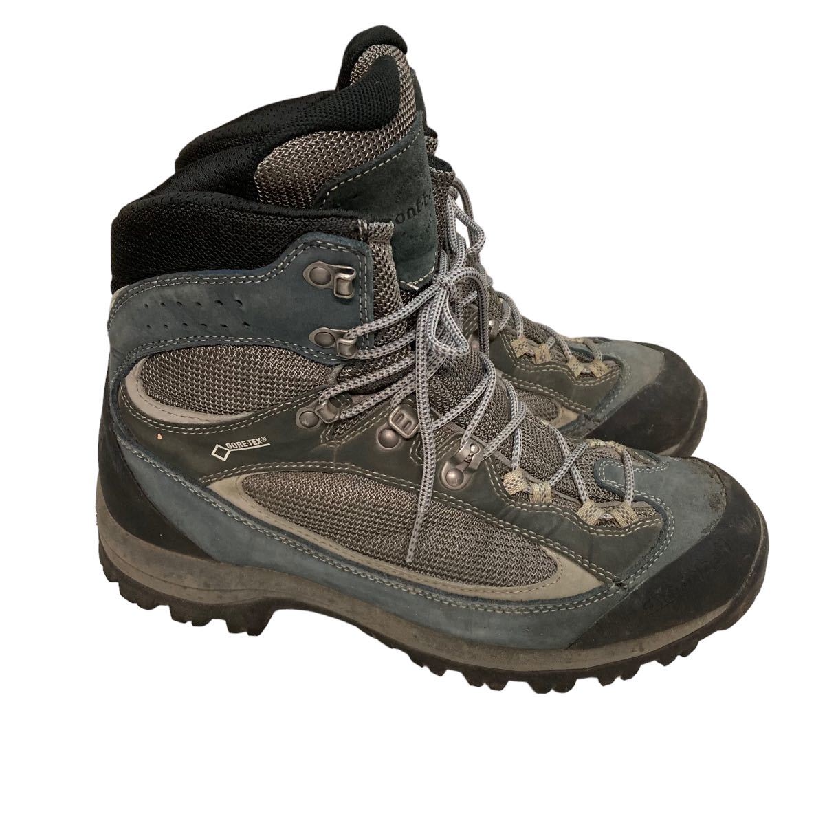 BC349 montbell モンベル トレッキングシューズ 登山靴 US8.5 26.5cm グレー ブラック GORE-TEX ゴアテックス_画像3
