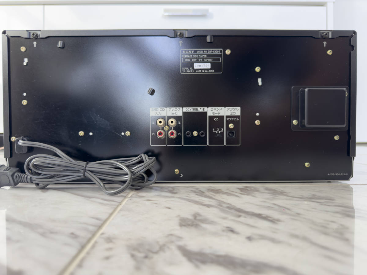 SONY CDP-CX350 300枚CDチェンジャー・純正リモコン・取説あり SONY CDP-CX350 300枚CDチェンジャー・純正リモコン・取説あり