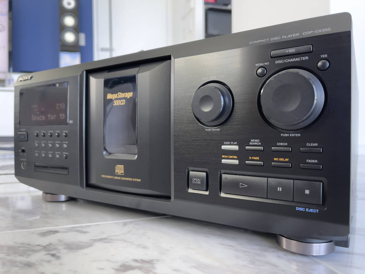 SONY CDP-CX350 300枚CDチェンジャー・純正リモコン・取説あり SONY CDP-CX350 300枚CDチェンジャー・純正リモコン・取説あり