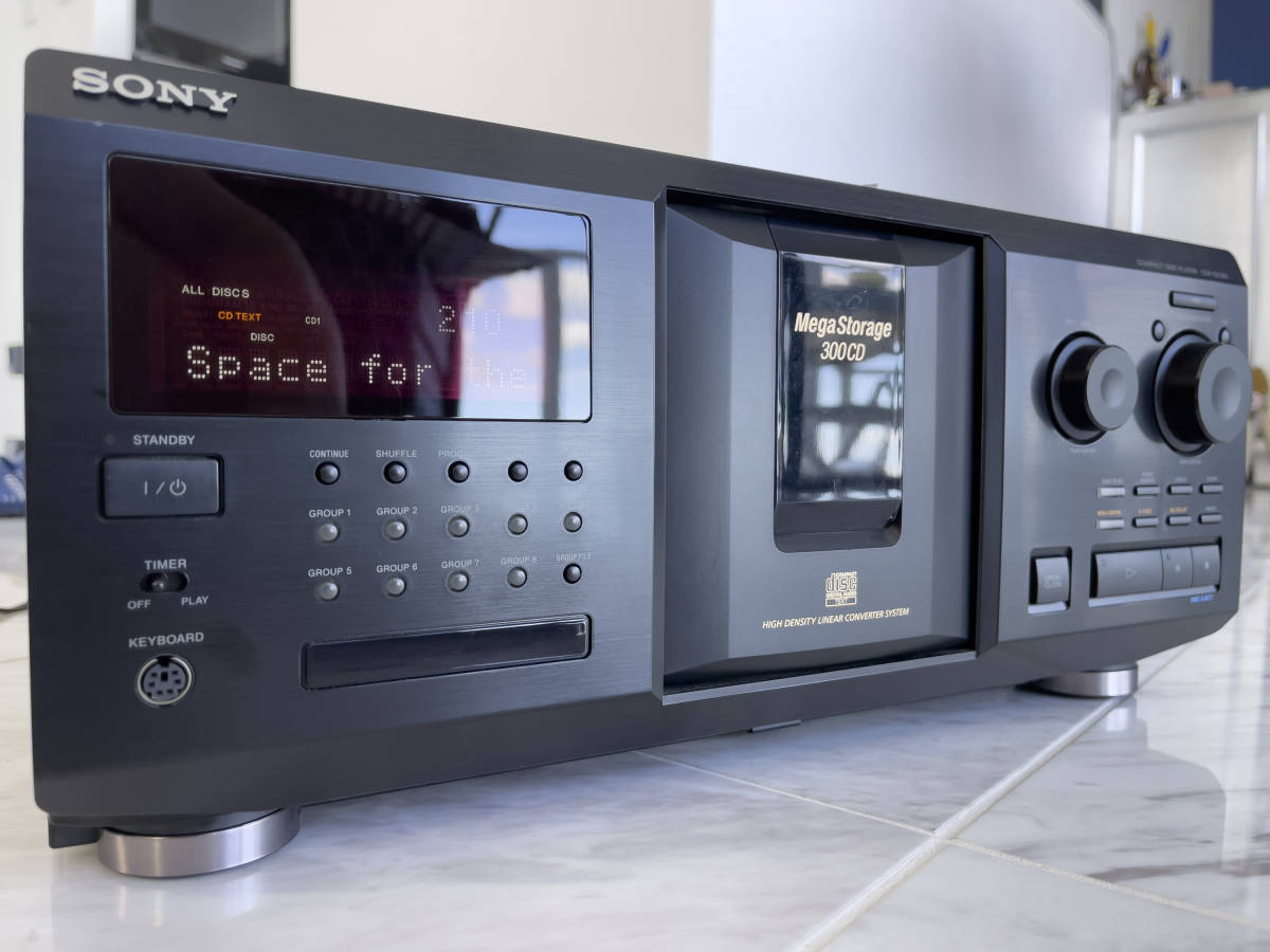 SONY CDP-CX350 300枚CDチェンジャー・純正リモコン・取説あり SONY CDP-CX350 300枚CDチェンジャー・純正リモコン・取説あり
