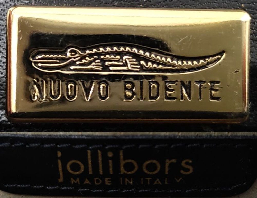 jollibors nuovo bidente ブラック クロコダイル ハンドバッグ ジョリボース◆3101/西伊場店_画像10