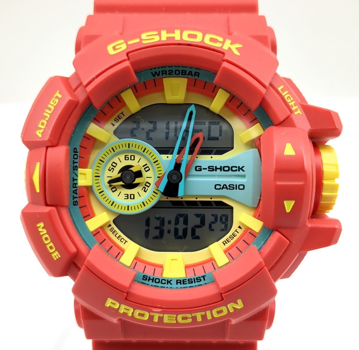 カシオ　ジーショック　GA-400CM-4AJF　レッド×ミントグリーン　クォーツ　腕時計　CASIO　G-SHOCK ◆3109/宮竹店_画像1