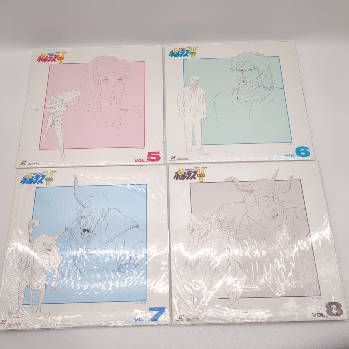  Choudenji Machine Voltes V laser disk 10 sheets set LDborutes five *3109/. bamboo shop 