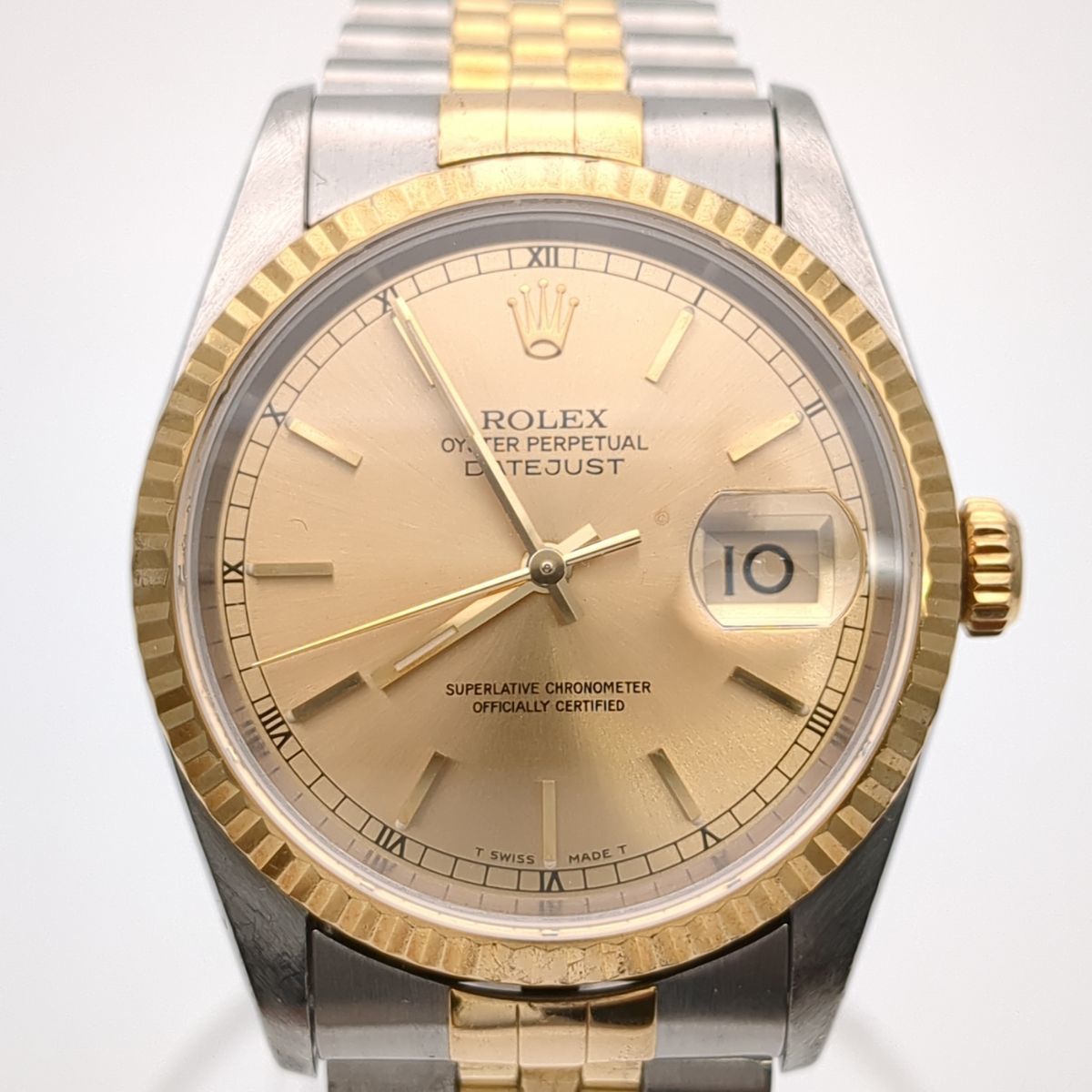 OH済 ロレックス デイトジャスト 16233 自動巻き SS YG メンズ 腕時計 ROLEX 中古 ◆3111/藤枝インター店の画像1