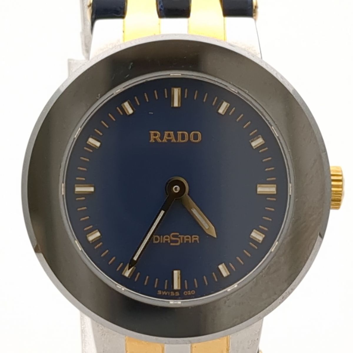 ラドー　ダイヤスター　153.0344.3　クォーツ　革　ネイビー　レディース　腕時計　RADO　中古　◆3111/藤枝インター店_画像1