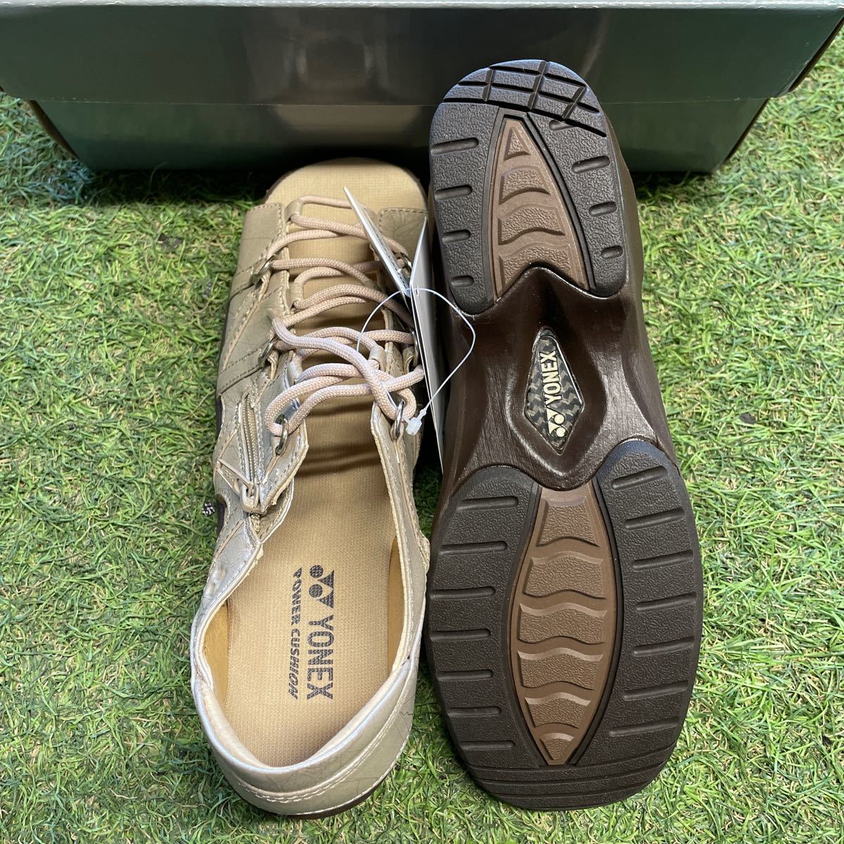 NY011 R YONEX ヨネックス SHW-SDL5 24.5cm レディース パワークッション ウォーキングシューズ サンダル 汚れ有り 未使用 展示品 靴_画像4
