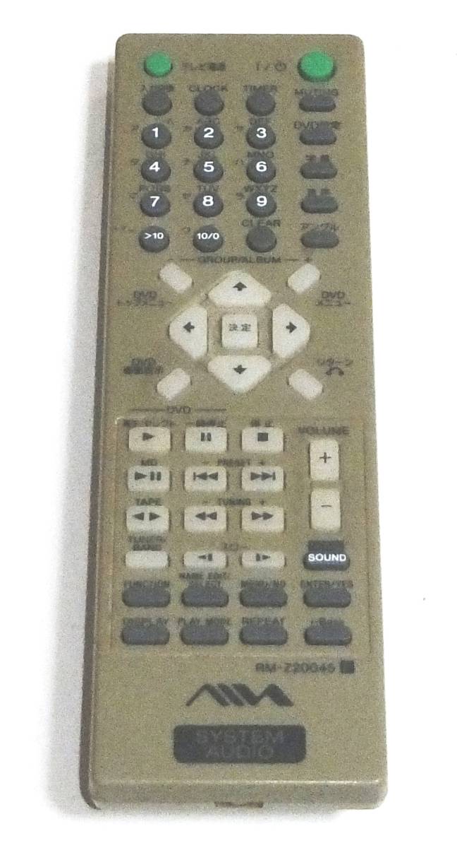 #AIWA Aiwa player for remote control RM-Z20045*XR-MJ3DVD DVD/CD/MD/TAPE player for remote control CX-LMJ3DVD for remote control 
