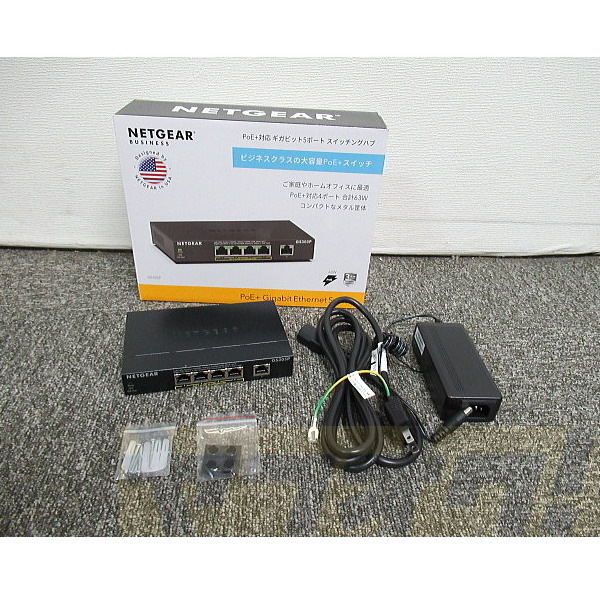 NETGEAR【中古】スイッチングハブ【GS305Pv2】ギガビット5ポート アンマネージスイッチ PoE+対応(63W)【送料無料】_画像1