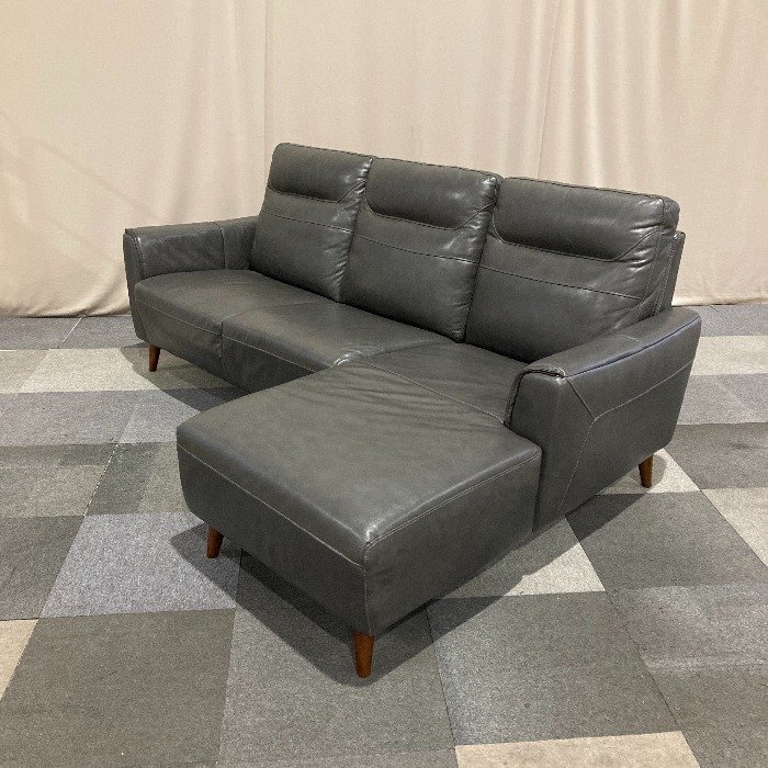 中古 ソファ チャコールグレー 応接椅子 待合椅子 ロビーチェア ミーティングチェア ロビー ホテル ソファ ソファー