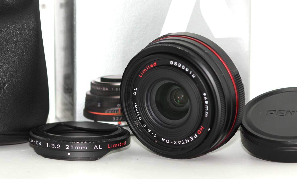 ★極上品★ PENTAX ペンタックス HD PENTAX-DA 21mm F3.2 AL Limited ブラック 前後キャップ元箱付属 #P129