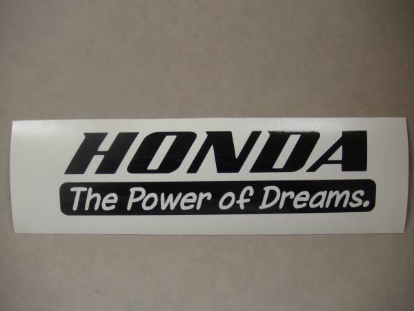 『HONDA The Power of Dreams.』 パロディステッカー　2枚組_画像の物を２枚お送りします。