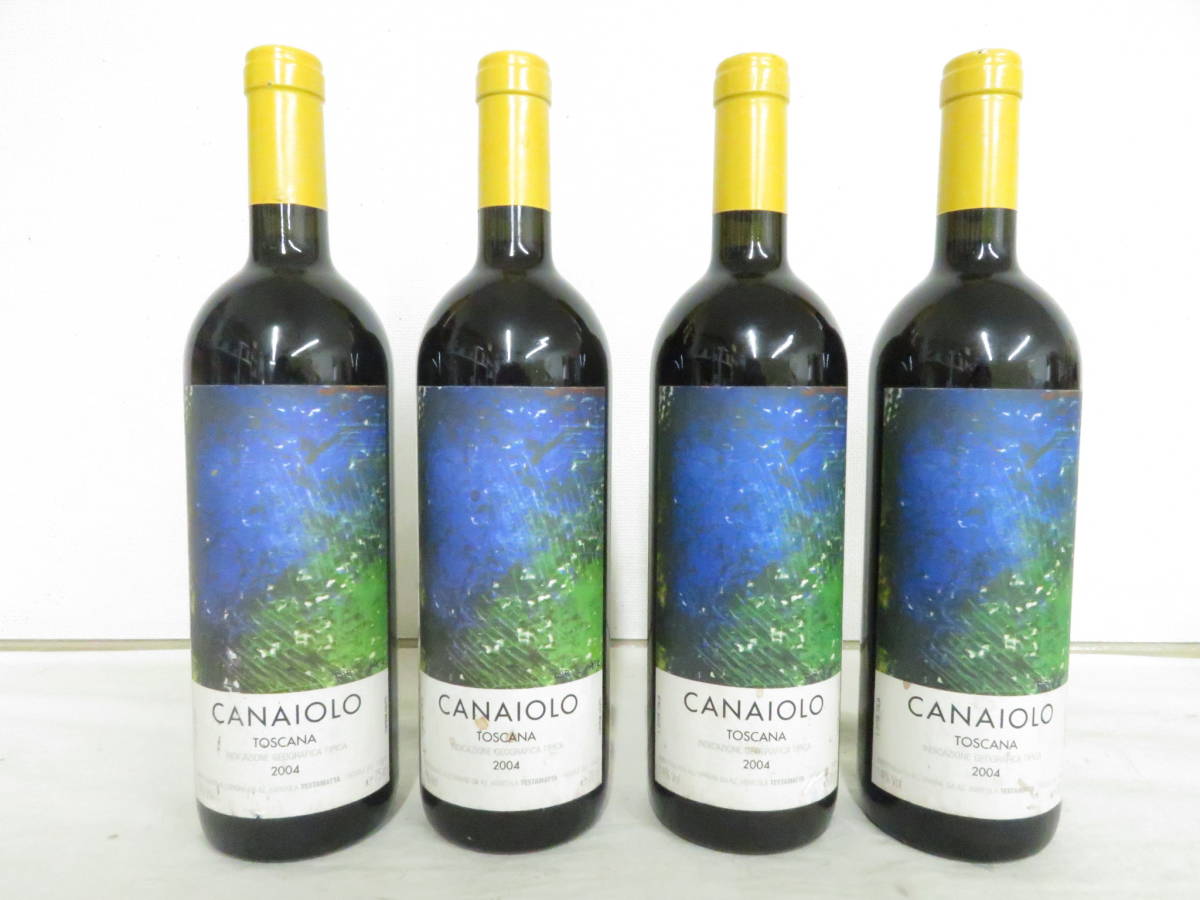 ☆☆未開栓　TESTAMATTA CANAIOLO テスタマッタ カナイオーロ 2004 イタリア　赤 ワイン　４本　まとめて 750ml 14%_画像1