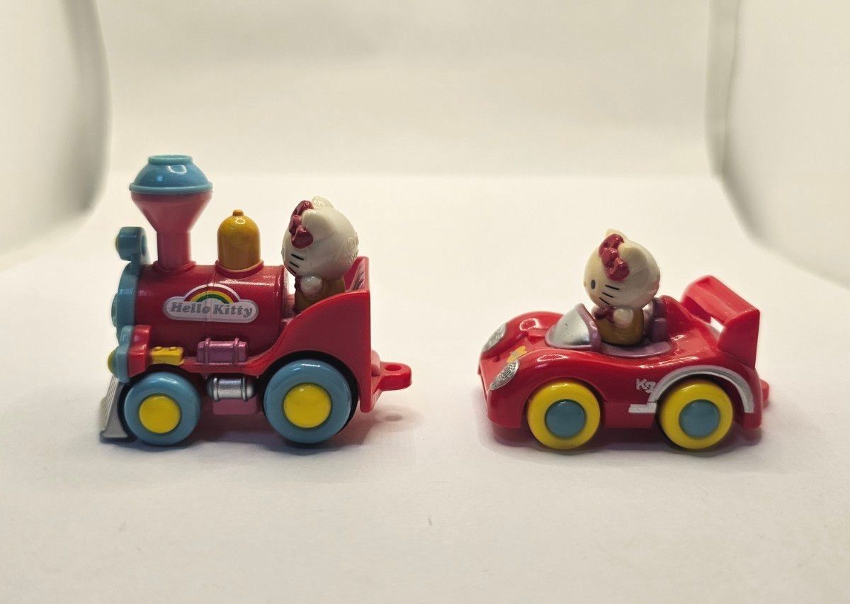 ハローキティ レトロ プルバックカー ミニカー 列車 車 当時物 おもちゃ レトロ サンリオ 1999年 コレクション