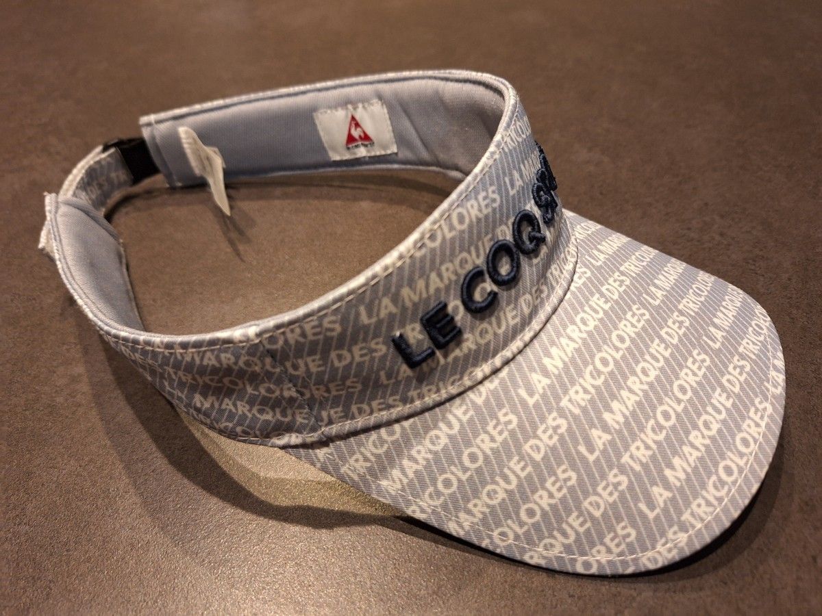 ルコック 2021年春夏モデル バイザー lecoq ロゴプリントバイザー QGBRJC56 キャップ 帽子 ポロシャツに合わせて