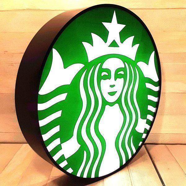海外限定品 【 新品 スターバックス コーヒー 】 新ロゴ 看板 海外限定品 【 新品 スターバックス コーヒー 】 新ロゴ 看板